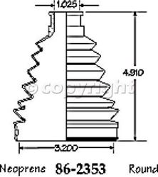 Picture of EMPI 86-2353-D CV Boot