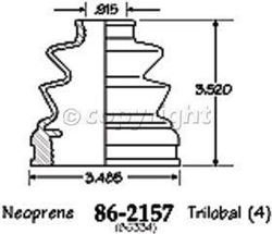 Picture of EMPI 86-2157-D CV Boot