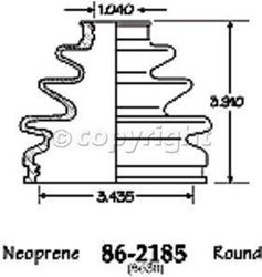 Picture of EMPI 86-2185-D CV Boot