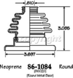 Picture of EMPI 86-1084-D Ghia CV Boot
