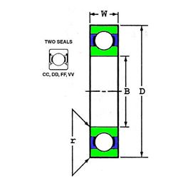 Picture of National Oil Seal 207FF National 207FF Ball Bearing