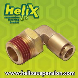 Picture of Helix 12015 1/2" Npt Male To 3/8" Push Tube Elbow Air Fitting