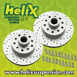 Picture of Helix 483422 Surestop Drilled & Slotted 11" 5 Bolt Mustang Ii Rotors, Ford & Gm Bolt Pattern