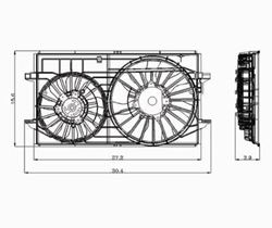 Picture of TYC 621150 Radiator Fan Assembly