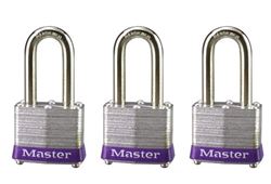 Picture of Master Lock 3TRILF 3PK 3DLF PADLOCK-KEYED AL