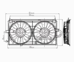 Picture of TYC 620380 Radiator Fan Assembly
