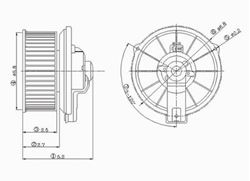 Picture of TYC 700001 HVAC Blower Motor