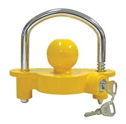 Picture of Reese 72783 Universal Coupler Lock, Fits 1-7/8", 2", and 2-5/16" Couplers, Yellow