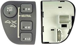 Picture of Dorman 901-060 Four Wheel Drive Selector Switch - Dash Mount; Without/electric Shift