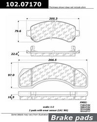 Picture of Centric 102.07170 Brake Pad Set