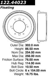 Picture of Centric 122.44022 Brake Drum