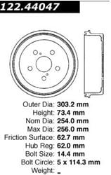 Picture of Centric 122.44046 Prm Brake Drum