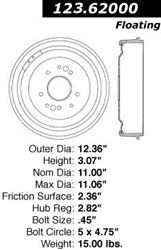 Picture of Centric 123.62000 Standard Brake Drum