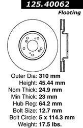 Picture of Centric 125.40062 125-40062