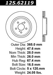 Picture of Centric 125.62119 Prm High-Carbon Rotor