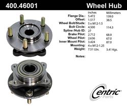 Picture of Centric 400.46001E Standard Hub Assembly