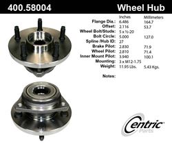 Picture of Centric 400.58004E Standard Hub Assembly
