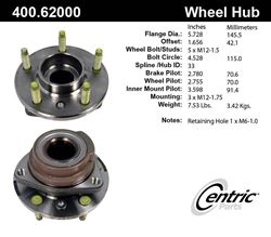 Picture of Centric 400.62000E Standard Hub Assembly