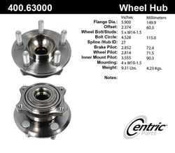 Picture of Centric 400.63000E Standard Hub Assembly
