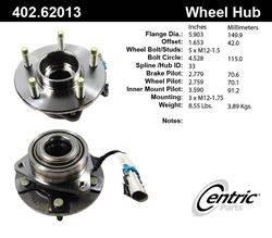 Picture of Centric 402.62013E Standard Hub Assembly