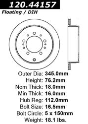 Picture of Centric 120.44157CRY 120-44157CRY
