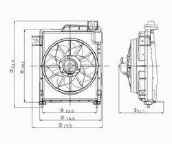 Picture of TYC 610730 Radiator Fan