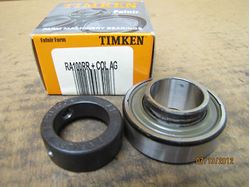 Picture of Timken Bearings RA100RR Ball Bearing With Cylindrical Od, 2-Rubber Seals, And Eccentric Locking Collar