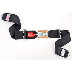 Picture of Simpson Racing Equipment 29024BK L & L Lap Belt 55" Bolt In Pull Down, Black
