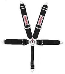 Picture of Simpson Racing Equipment 29110BK 5 Point 55" Bolt In Pull Down Individual Harness, Black