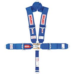 Picture of Simpson Racing Equipment 29065BL 5 Point L & L 55" Bolt In Pull Down V Harness Roll Bar Mount, Blue