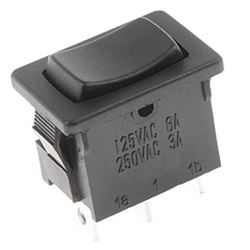 Picture of Dorman 85969 On - Off - On Non -Glow Black Rectangular Style - Mini - 10 Amp Switch