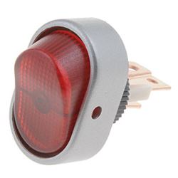 Picture of Dorman 84870 Electrical Switches - Rocker Full Glow - Oval Style Aluminum - Red Glow