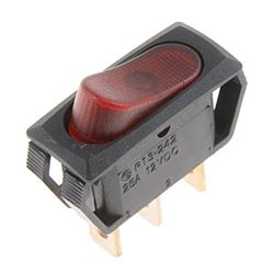 Picture of Dorman 84830 Black Body/red Rectangle Rocker Switch