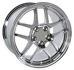 Picture of OE Wheels 4750613 17" Replica CV04 fits Chevrolet Corvette C5 Z06 17x9.5 Chrome