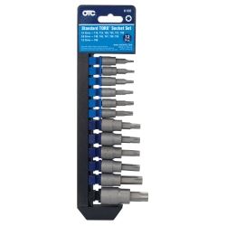 Picture of OTC Tools 6100 12 pc. 1/4”, 3/8” and 1/2” Square Dr. Bulletproof Torx Bit Socket Set