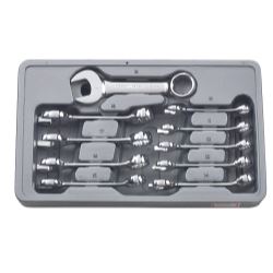 Picture of GearWrench 81904 10 Piece Stubby Wrench Set 10-19MM