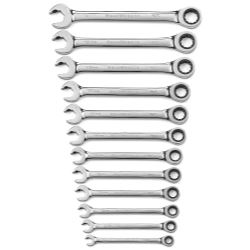 Picture of GearWrench 85597 12 Piece Ratcheting Open End Wrench Set Metric