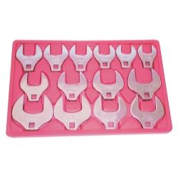 Picture of V8 Tools 7814 1/2" Drive, SAE  Jumbo Crowfoot Wrench Set, 14pc