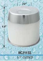 Picture of Gorilla Automotive HC211SS Push Through Hub Cover Closed End 5.1 OD Polished Stainless Steel Bulk HC211SS