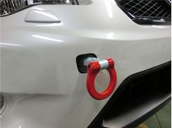 Picture of Cusco 965 017 F Swivel Joint Tow Hook - Red - Front
