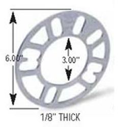 Picture of Gorilla Automotive SP601S Wheel Spacer 4/5 Hole 3mm Thick Bulk SP601S