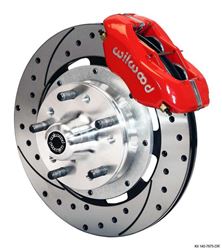 Picture of Wilwood 140-7675-DR FDL Front Kit,12.19", Drilled, Red