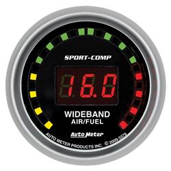 Picture of AutoMeter 3579 Gauge, Air/fuel Ratio-Wideband, Analog, 2 5/8" , 8:1-18:1, Stpr Mtr, Sport-Comp