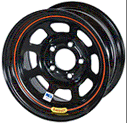 Picture of Bassett 58D54I Wheel-15in X 8in 5-4in D-HOLE 19# BLACK IMCA