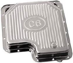 Picture of Racing Power Co. R9125 RACING POWER CO-PACKAGED Chrome Ford C-6 Transmission Pan - Finned